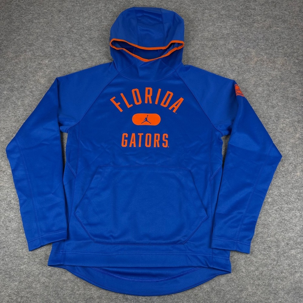 Nike Air Jordan Florida Gators Basketball Hoodie Sweatshirt Blue Mens Small S